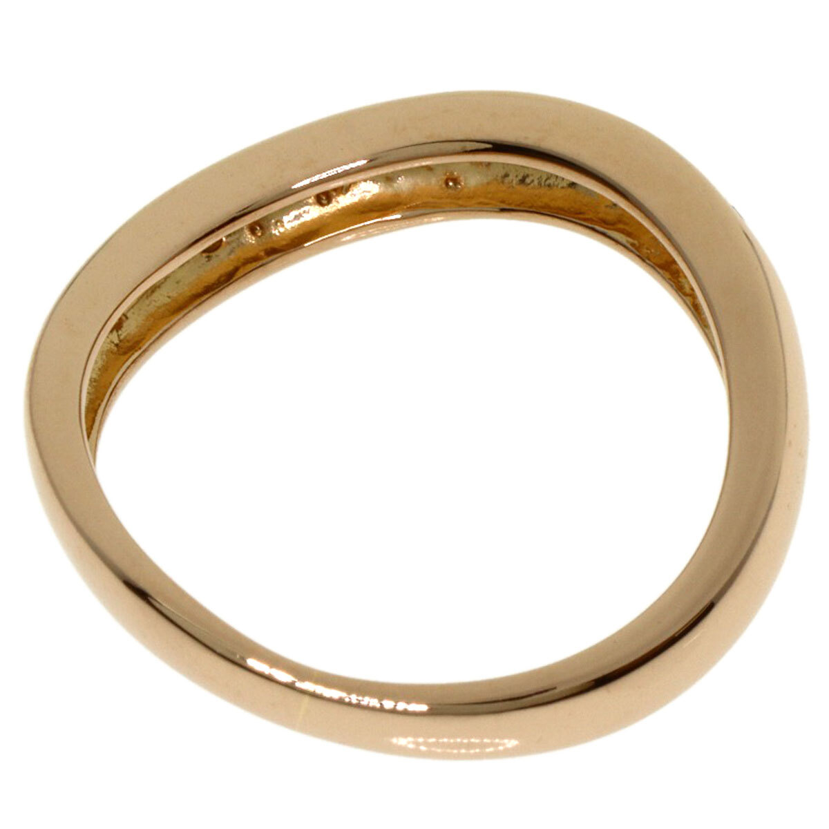 VENDOME ヴァンドーム 5P ダイヤモンド リング・指輪 K18イエローゴールド レディース 中古_画像4