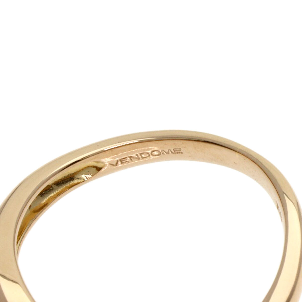VENDOME ヴァンドーム 5P ダイヤモンド リング・指輪 K18イエローゴールド レディース 中古_画像5
