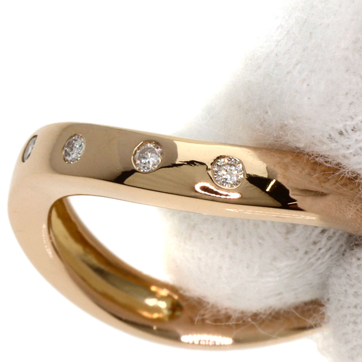 VENDOME ヴァンドーム 5P ダイヤモンド リング・指輪 K18イエローゴールド レディース 中古_画像8