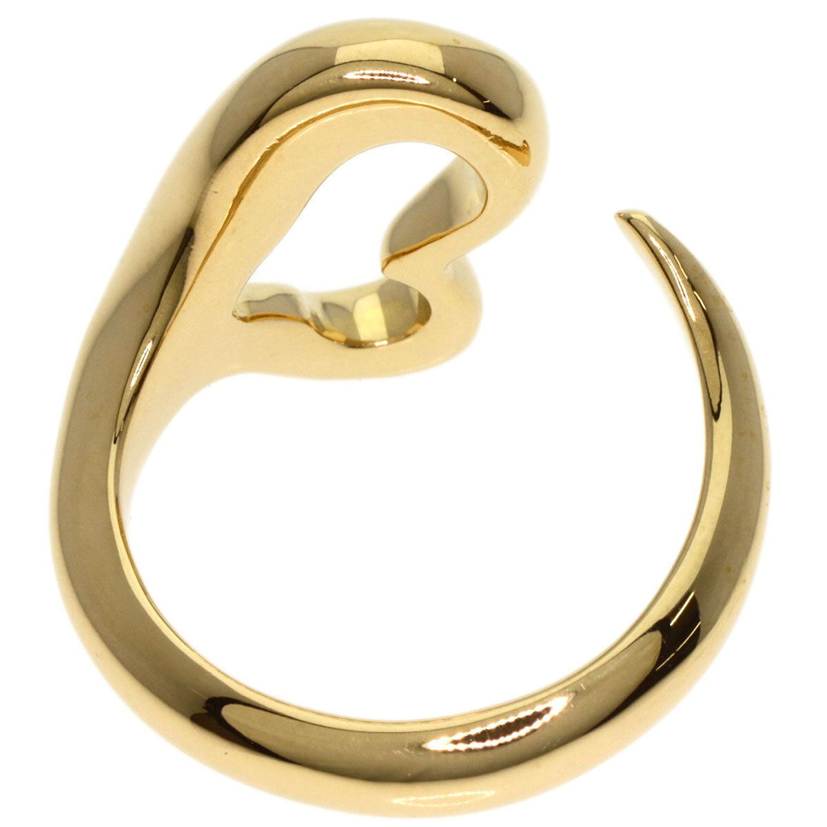 TIFFANY&Co. Tiffany Open Heart кольцо * кольцо K18 желтое золото женский б/у