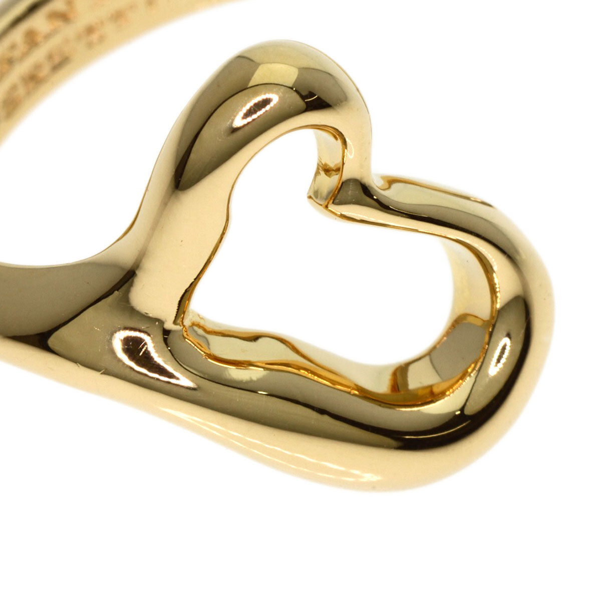 TIFFANY&Co. Tiffany Open Heart кольцо * кольцо K18 желтое золото женский б/у