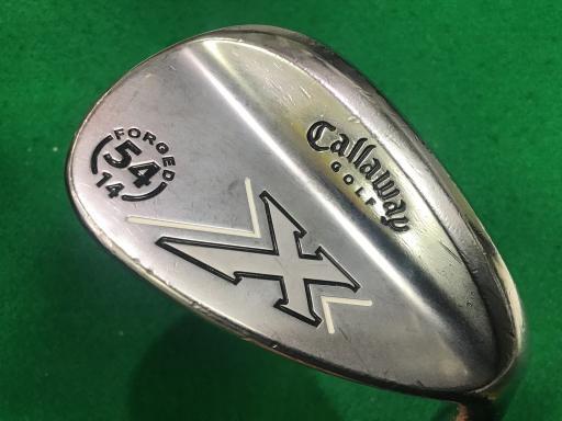キャロウェイ Callaway フォージド ウェッジ X FORGED ミルキークロム 54-14 フレックスUNI 中古 Cランク_画像1