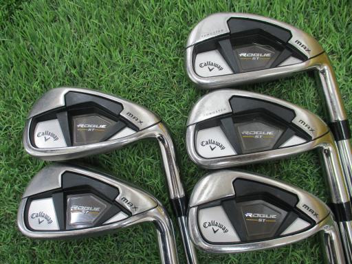 キャロウェイ ローグエスティー アイアンセット MAX ROGUE ST MAX 5S フレックスS 中古 Dランク_画像1