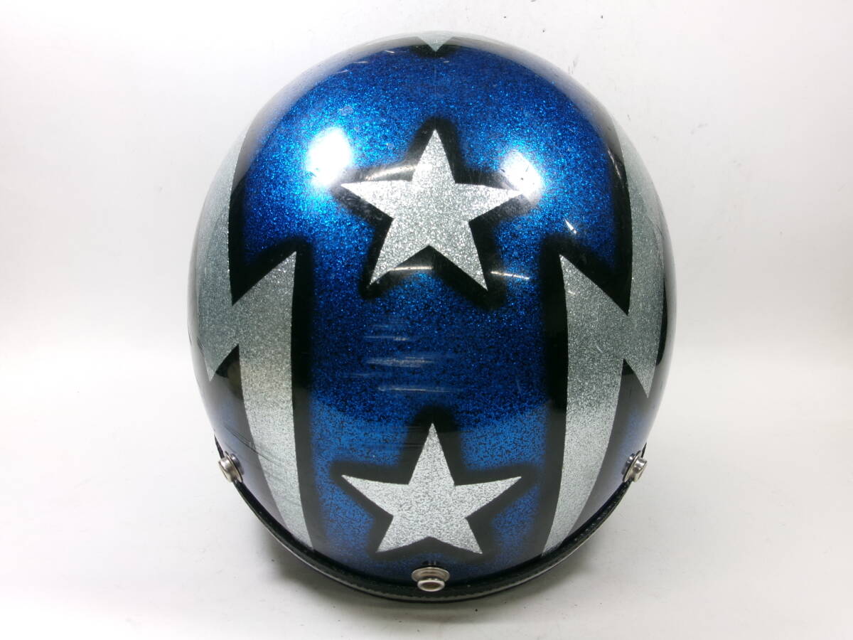 Sシェル！70s サンダーボルト ジェットヘルメット 目深加工済み M ★ 70年代 LSI-4150 FURY400 アーサーフルマー AF40 AF20 BELL 500TX RTの画像7