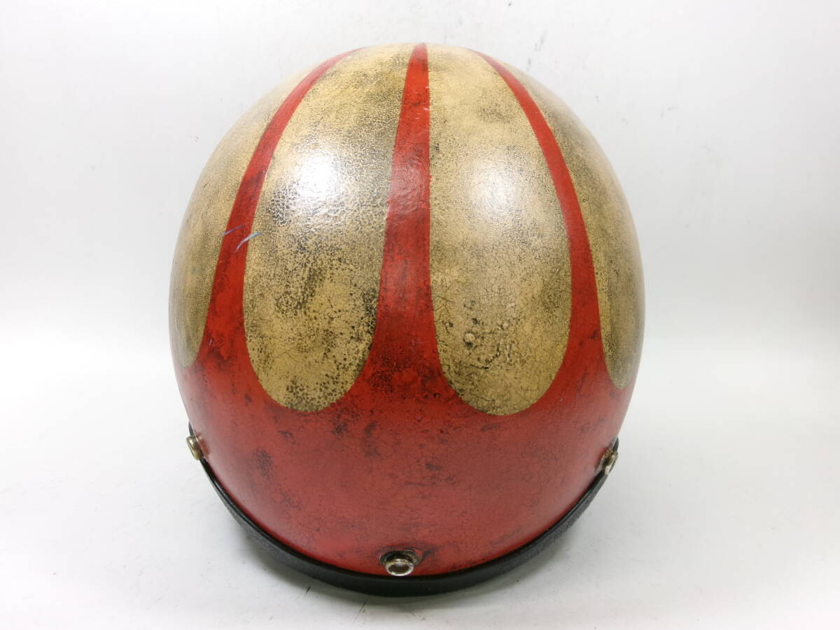 XSシェル！ 70s ジェットヘルメット 目深加工済み M カスタムペイント ★ 70年代 ROP 4170 GRANT PIP GP-2 LSI-4150 BELL 500TX R-T YODERの画像7