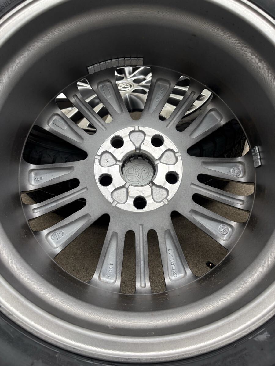 40系アルファード ヴェルファイア 純正ホイール スタッドレスタイヤ4本セット BRIDGESTONE ブリザック dm-v3 225/60r18 _画像8