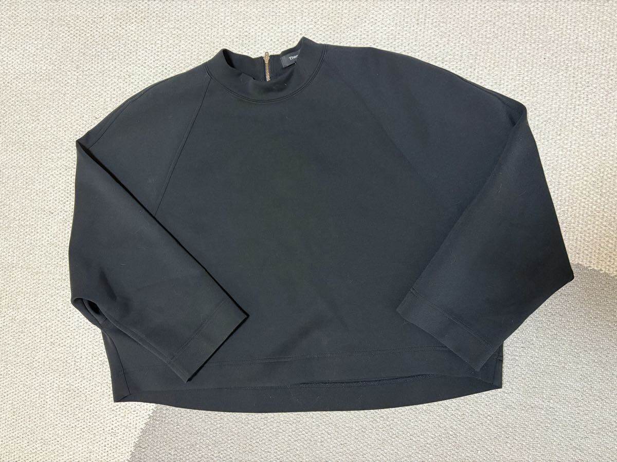 セオリーDRY JERSEY RAGLAN CREW POカットソー ブラック_画像6