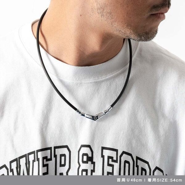 【新品】バンデル V1 ブイワン Black×Silver 49cm 磁器ネックレス BANDEL 02-02-00071_画像7