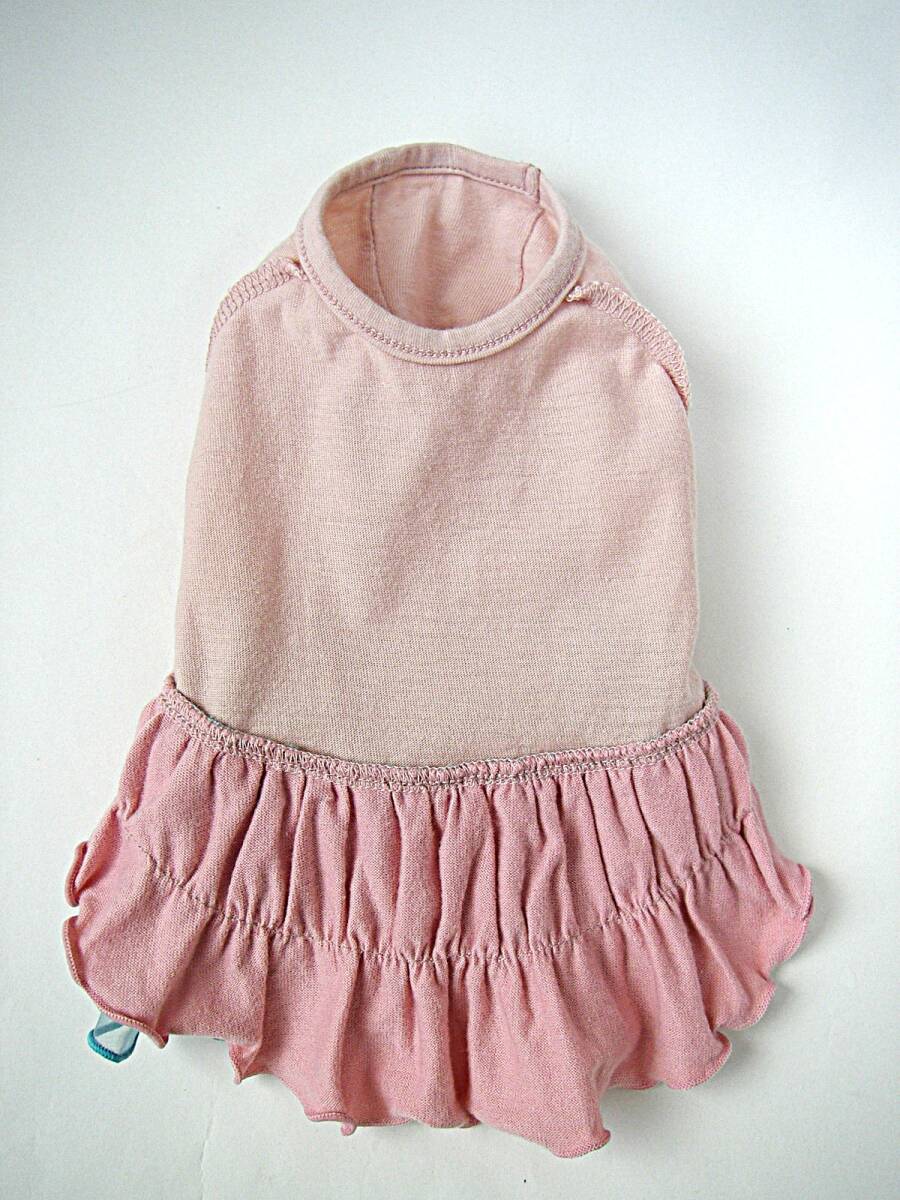 PARIERO Pink Gold 半袖ワンピース レースフリルのデコレーション サイズXS パリエロ ピンクゴールド_画像9