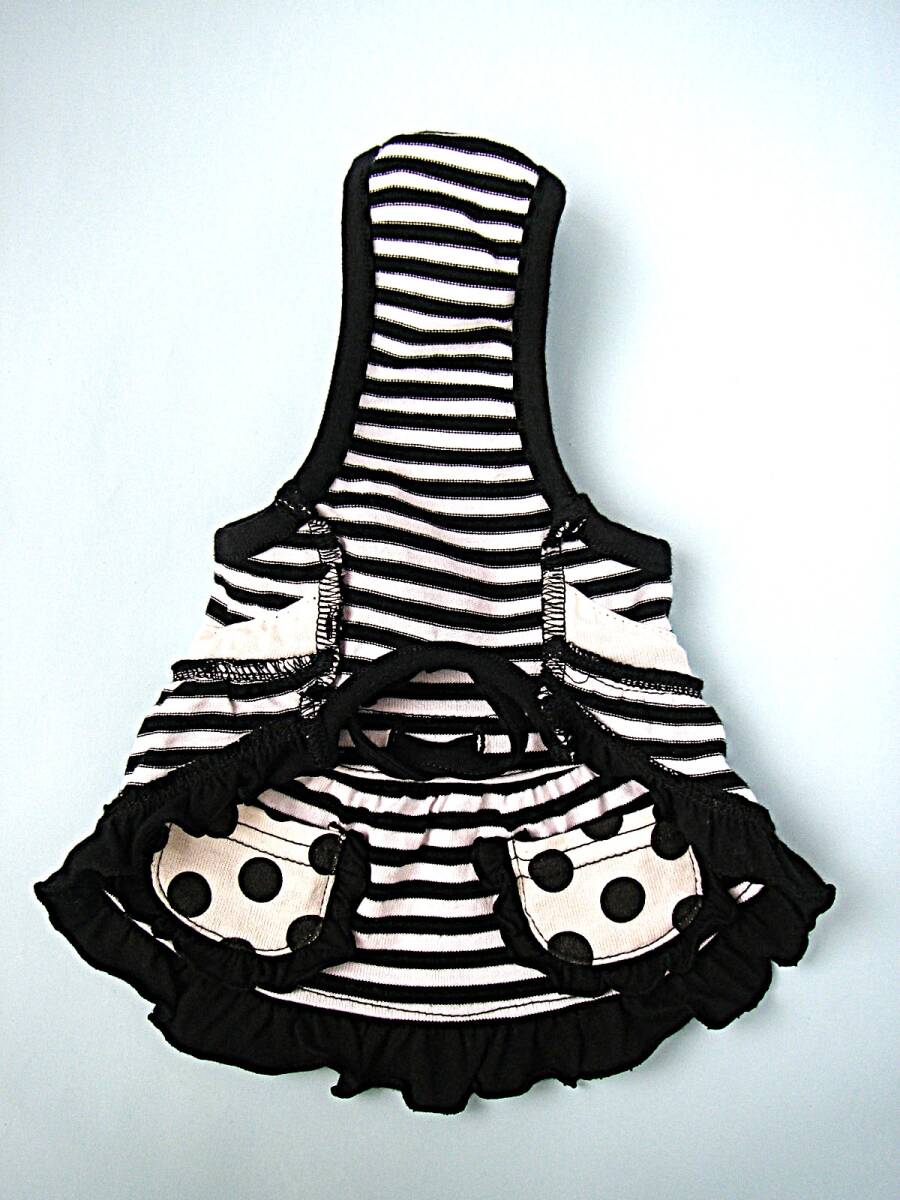 PARIERO Pink Gold ボーダー柄タンクトップ スタッズのデコレーション サイズXS パリエロ ピンクゴールド ワンピース_画像9