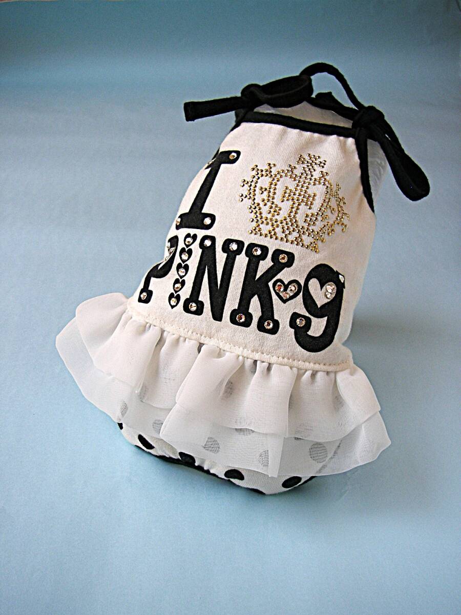 PARIERO Pink Gold ペチパンツ付きタンクトップ・ワンピース スタッズ/ラインストーンのデコレーション サイズXS パリエロ ピンクゴールド_画像1