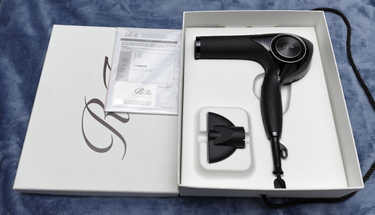 【美品】 動作確認済 ReFa リファ ビューテック ドライヤープロ RE-AJ03A ブラック 付属品完備 大人気 BEAUTECH DRYER PRO_画像6
