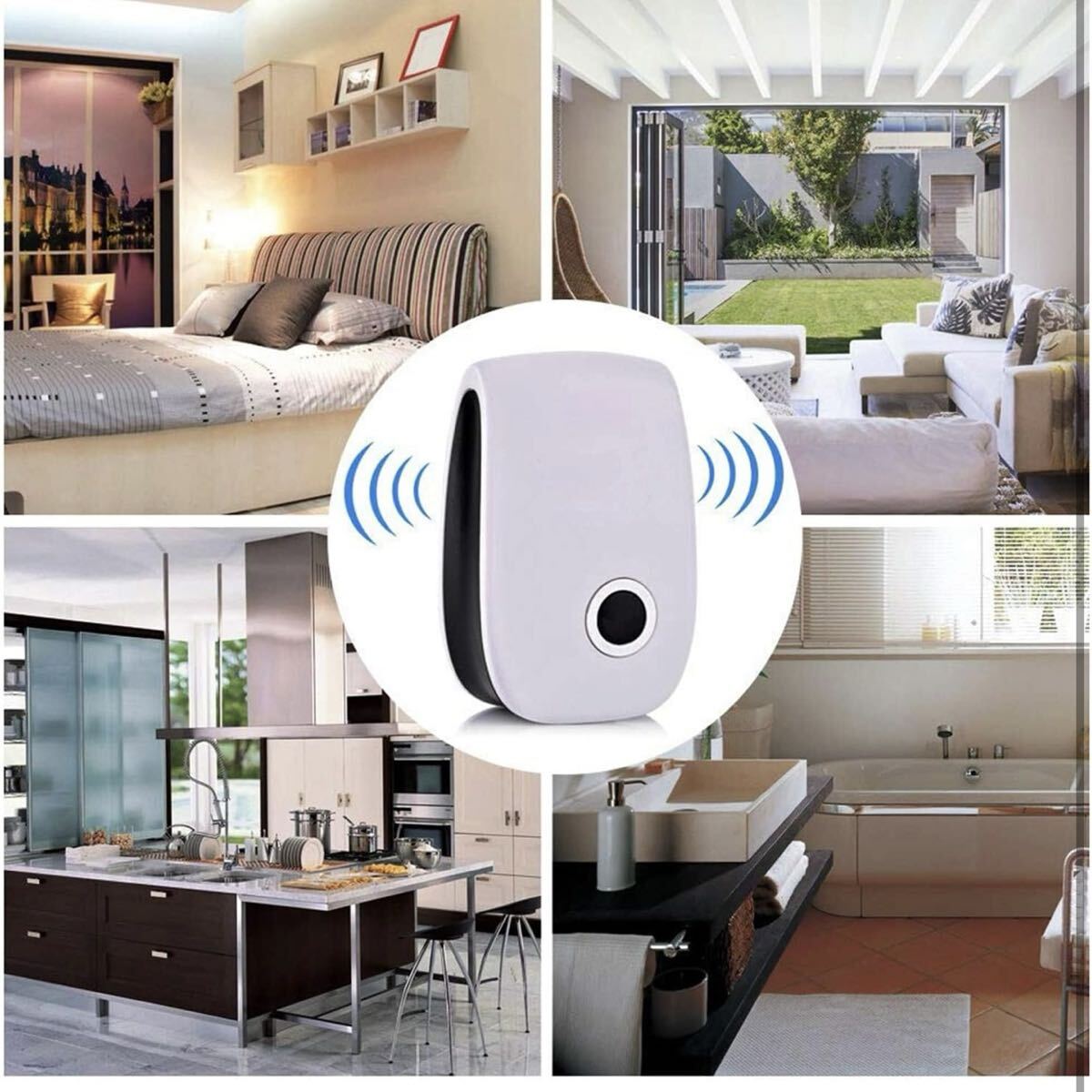 [ вскрыть только ]Muzpu*. насекомое ..2 шт. комплект . насекомое меры контейнер . насекомое меры контейнер мышь удаление 120. действительный область уничтожение насекомых машина ультразвук вредитель электромагнитные волны уничтожение насекомых оборудование 