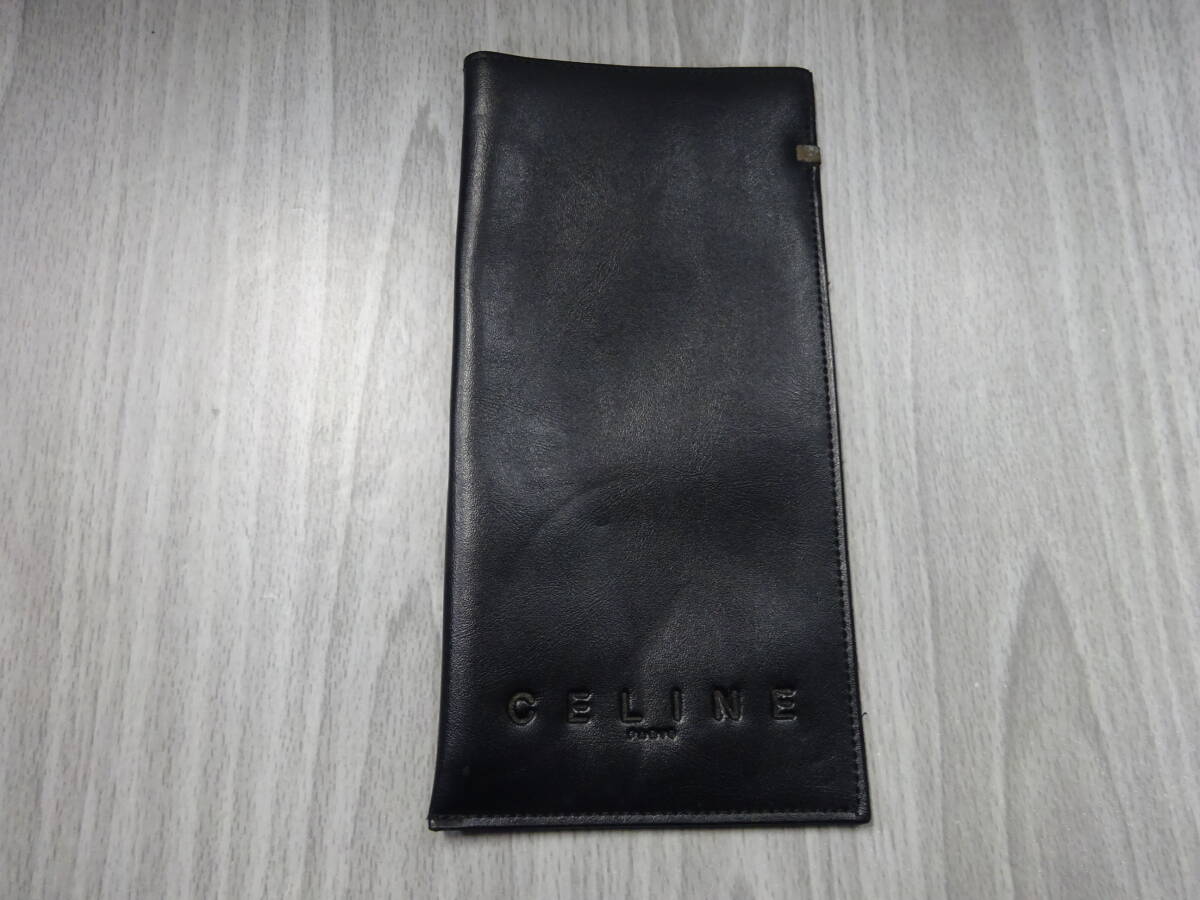 (MM-885) CELINE Celine очки кейс очки солнцезащитные очки бардачок черный б/у 