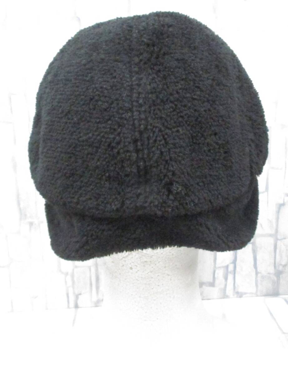 ジ( M-967 )mont-bell CLIMA AIR モンベル 耳当て付ボアキャップ ブラック Mサイズ ５６～５８ｃｍ 中古_画像4