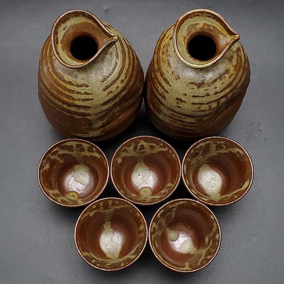 [. магазин ] Mashiko . Омори основа человек посуда для сакэ .. бутылочка для сакэ один на чашечка для сакэ 5 покупатель примерно 14.