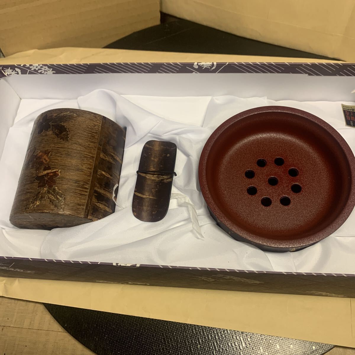  Sakura кожа умение банка для чая чайная посуда береза умение традиция изделие прикладного искусства 