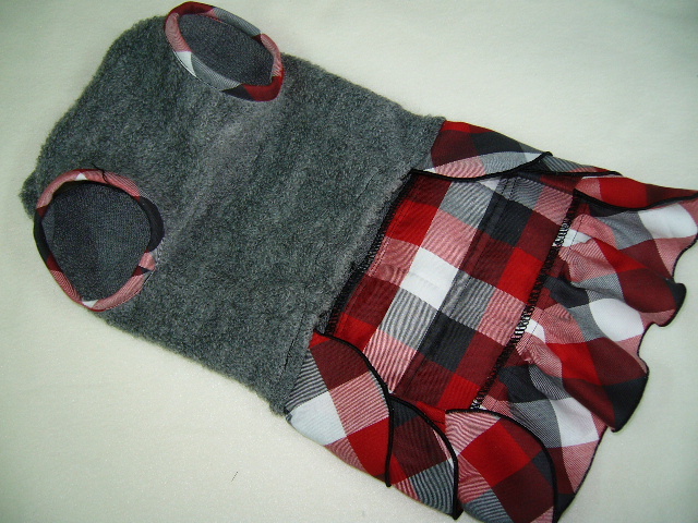 S小型犬リングニット３段フリフリワンピ_画像4