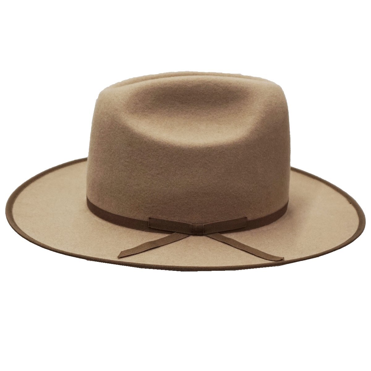 【 STETSON 】ステットソン ★ 秋冬 ★ 日本製 ★ オープンロード ジャパン ★ 中折・ フェルトハット ★ ベージュ ★ 毛100％ ★ 58.0ｃｍ_画像2