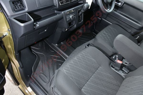 3Dマット ハイゼットカーゴ アトレー S700V フロアマット 1列目 車用マット 立体 専用 汚れ防止 防水 HIJET CARGO / ATRAI LM145_画像2