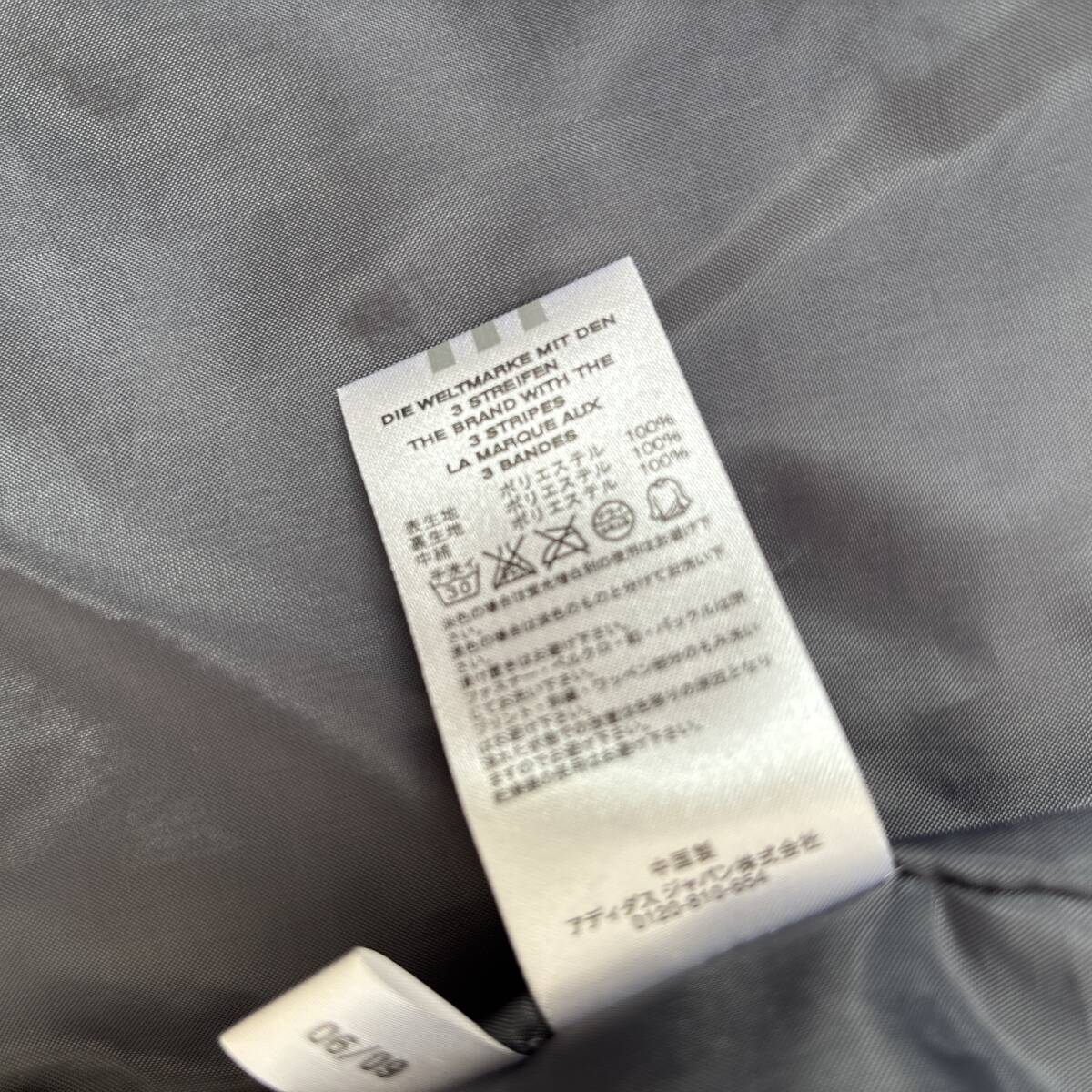 adidas アディダス 中綿ジャケット ジャンパー 150cm ネイビー フード取り外し可能_画像4