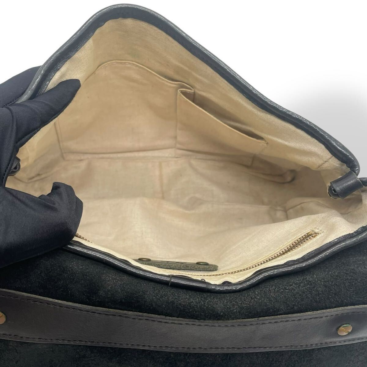 Ense アンサ ボックスショルダー ハンドバッグ 2way 本革 box shoulder S 肩掛け 斜め掛け シボ革_画像8