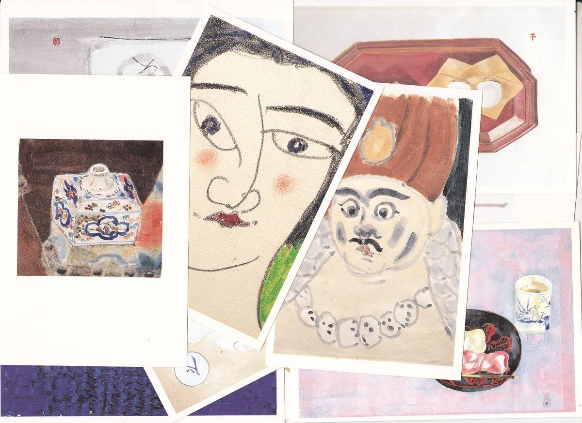 1789【295円+送料205円】《画集》辛島詢士作品集「あれこれ帖」作品の絵はがき付き_画像3