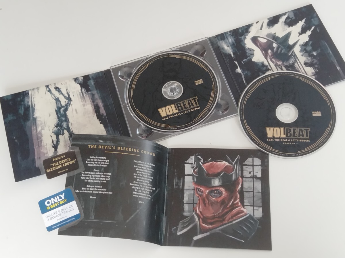 【BEST BUY限定発売/2CD DELUXE EDITION】VOLBEAT / SEAL THE DEAL & LET'S BOOGIE デジパックUS盤 ヴォルビート 16年6th,ハイプシール残り_画像4