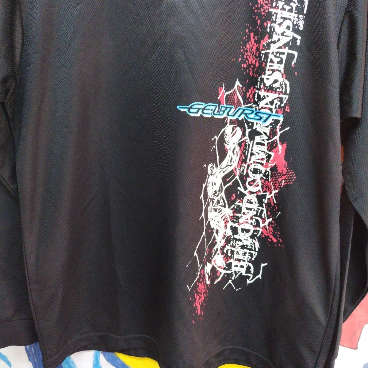 アシックス asics 長袖 ブラック Tシャツけ６６６　メンズオーサイズ_画像3