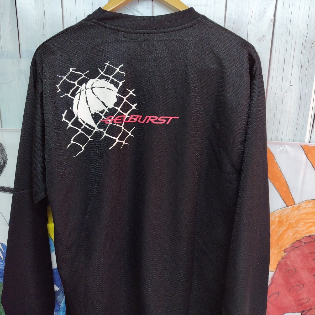 アシックス asics 長袖 ブラック Tシャツけ６６６　メンズオーサイズ_画像6