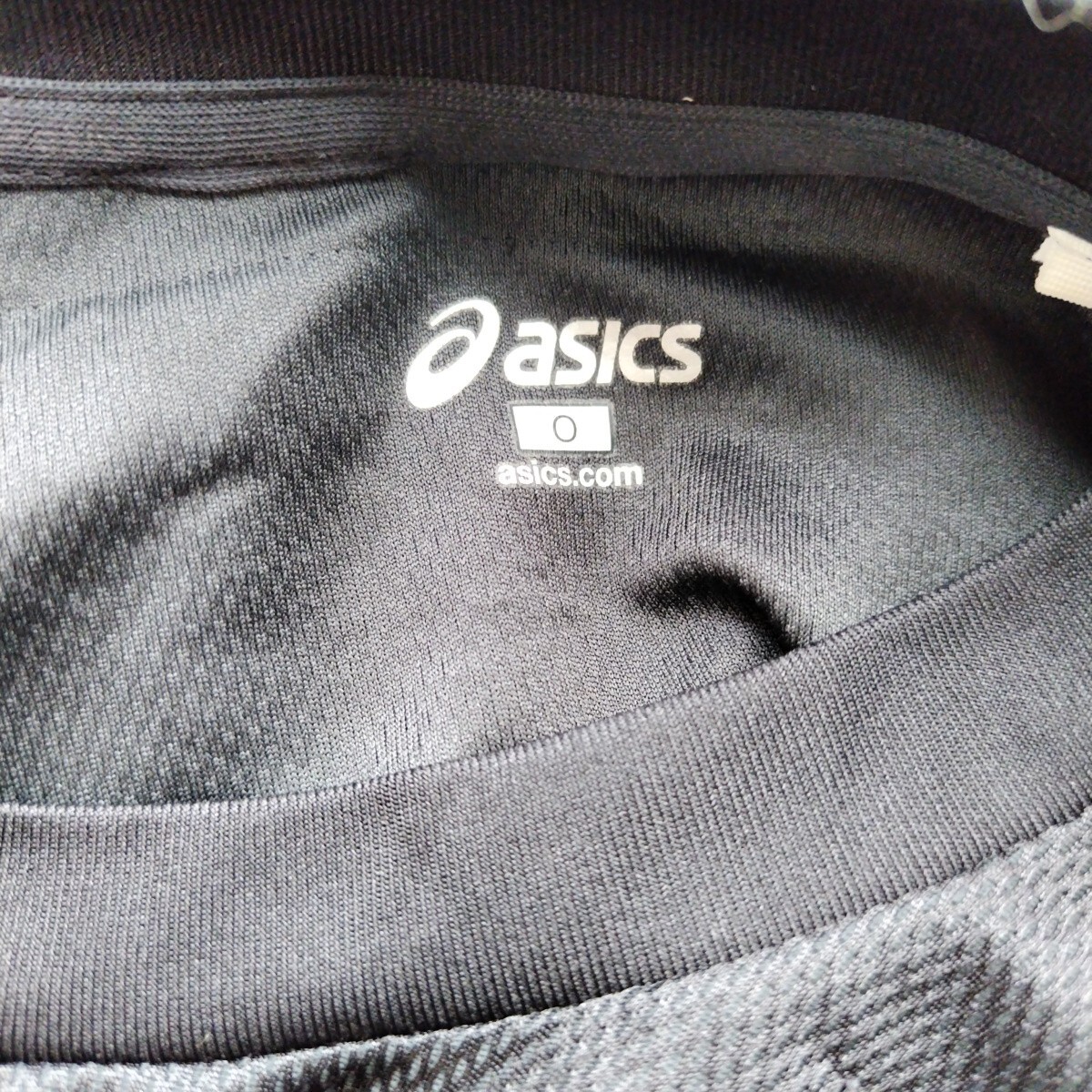 アシックス asics 長袖 ブラック Tシャツけ６６６　メンズオーサイズ_画像8
