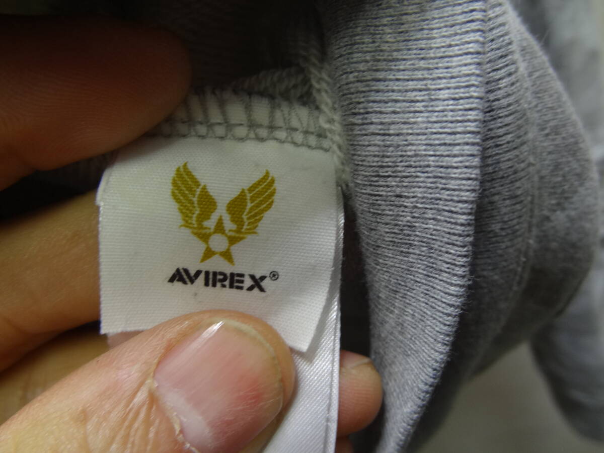 全国送料無料 アビレックス AVIREX 上野商会製 子供服キッズ男の子 ワッペン&刺繍 迷彩総柄プリント入り スウェットプルパーカー 140_画像6