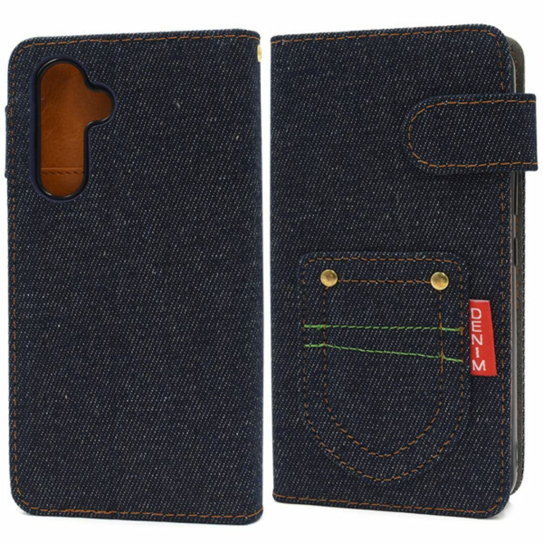 Galaxy A54 5G SC-53D/SCG21 デニムデザイン手帳型ケース/ギャラクシースマホケース_画像6