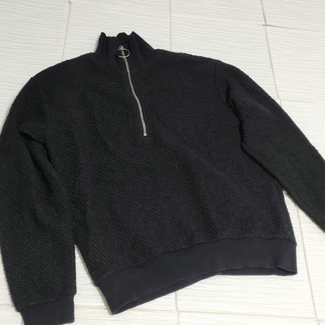 66girls ロクロクガールズ 韓国 2wayネック ハーフジップアップニットプルオーバー サイズフリー ゆったりシルエット デイリーユース_画像5