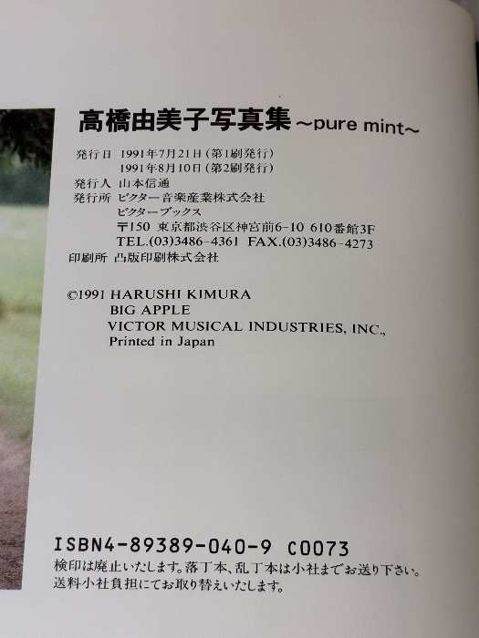 高橋由美子写真集 ビクターエンタテイメント_画像7