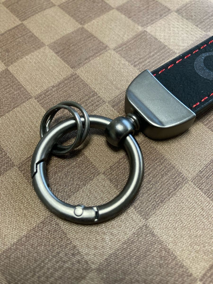 VW フォルクスワーゲン Volkswagen キーホルダー キーリング カラビナ GTI ブラック ゴルフ ポロ スエードレザー おしゃれ アクセサリー_画像3