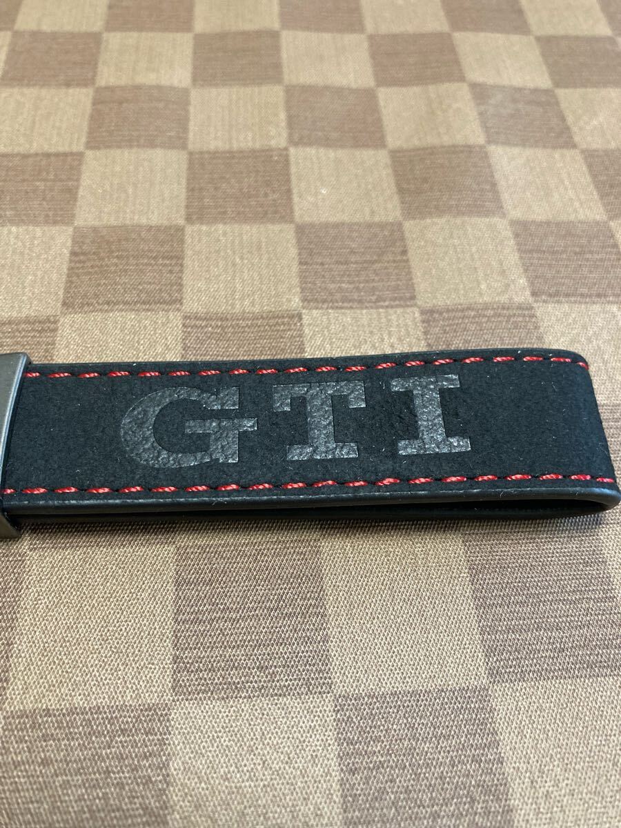 VW フォルクスワーゲン Volkswagen キーホルダー キーリング カラビナ GTI ブラック ゴルフ ポロ スエードレザー おしゃれ アクセサリー_画像4