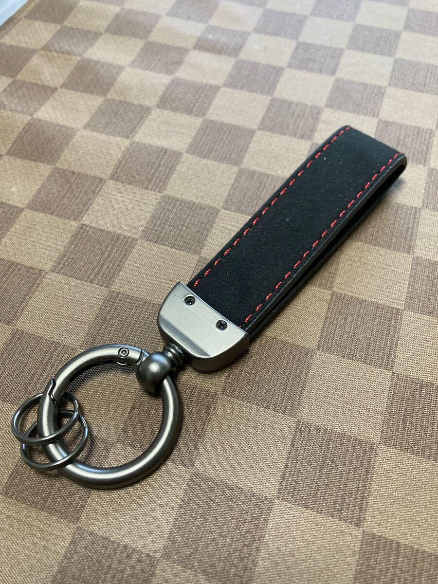 VW フォルクスワーゲン Volkswagen キーホルダー キーリング カラビナ GTI ゴルフ ポロ スエードレザー おしゃれ アクセサリー_画像2