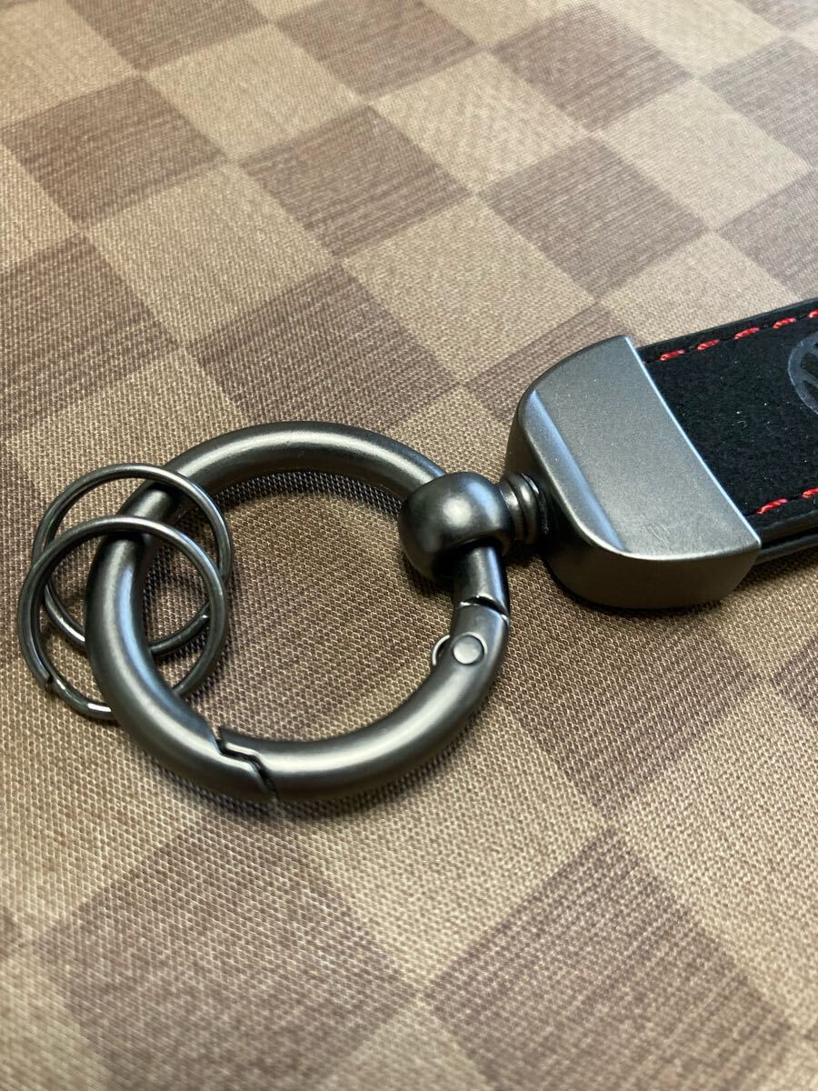 VW フォルクスワーゲン Volkswagen キーホルダー キーリング カラビナ GTI ゴルフ ポロ スエードレザー おしゃれ アクセサリー_画像3