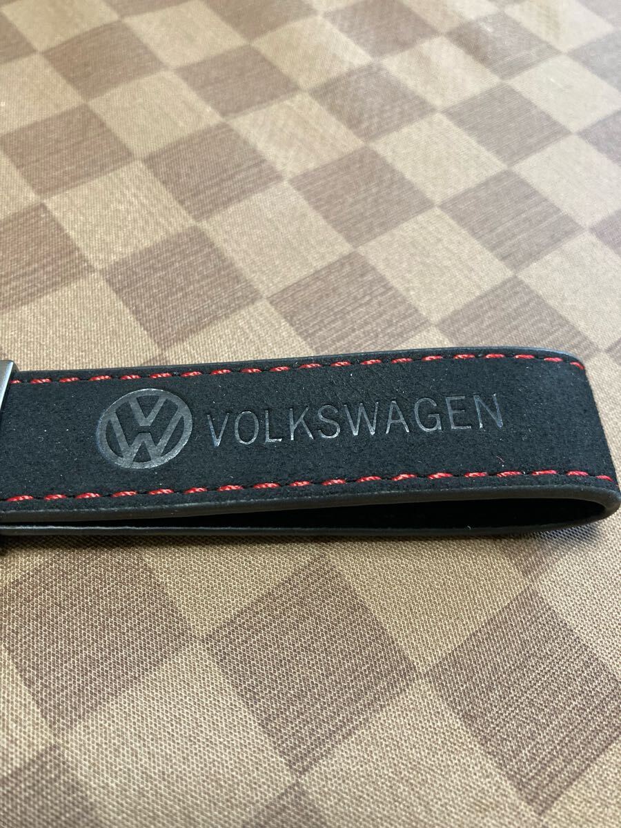 VW フォルクスワーゲン Volkswagen キーホルダー キーリング カラビナ GTI ゴルフ ポロ スエードレザー おしゃれ アクセサリー_画像4