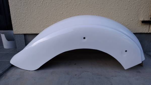 【限定 安心の取り付け確認済!】ヤマハ ドラッグスター250用 社外フェンダーセット(白ゲルコート)_画像4