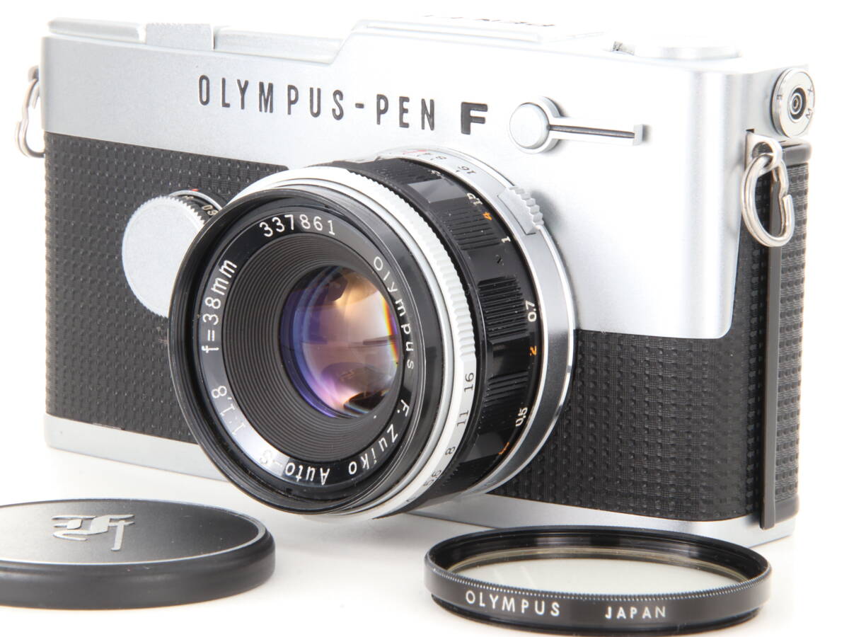【美品】オリンパス OLYMPUS PEN-FT ＆ F.ZUIKO AUTO-S 38mm F1.8 TTL ガイドナンバー付き 完動品 #0515_画像1