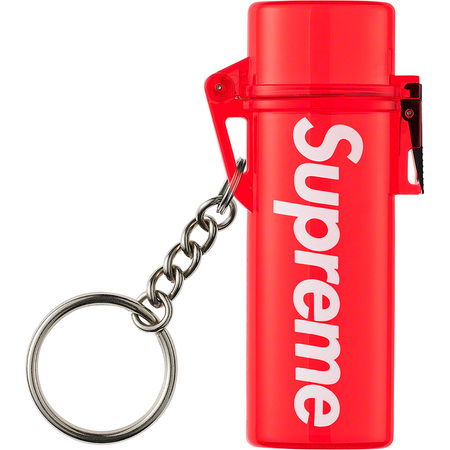 新品 20SS Supreme Waterproof Lighter Case Keychain ウォータープルーフ ライター ケース キーチェーン 防水 Red レッド キーホルダー_画像1