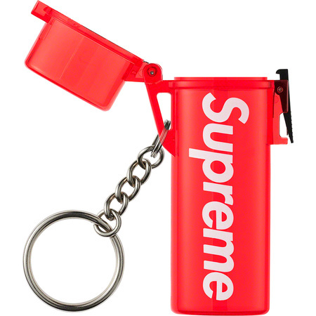 新品 20SS Supreme Waterproof Lighter Case Keychain ウォータープルーフ ライター ケース キーチェーン 防水 Red レッド キーホルダー_画像2