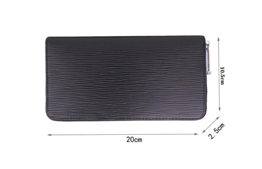 送料無料 長財布 メンズ ジッピー ウォレット エピレザー 本革 ラウンドファスナー レディース プレゼント 大容量 高級感 黒 ブラック ..._画像6