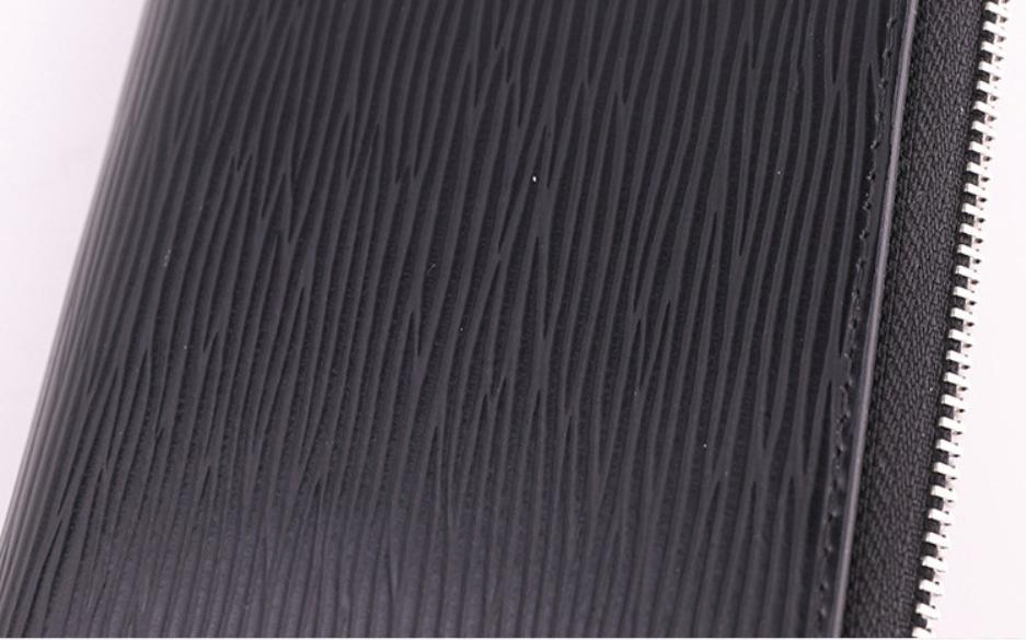 送料無料 長財布 メンズ ジッピー ウォレット エピレザー 本革 ラウンドファスナー レディース プレゼント 大容量 高級感 黒 ブラック ..._画像3