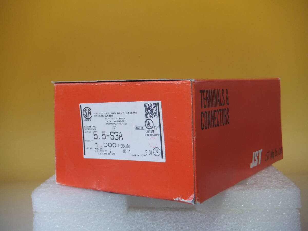 JST 日本圧着端子製造株式会社　角先開形端子(A形)5.5-S3A 新品1000個_画像1