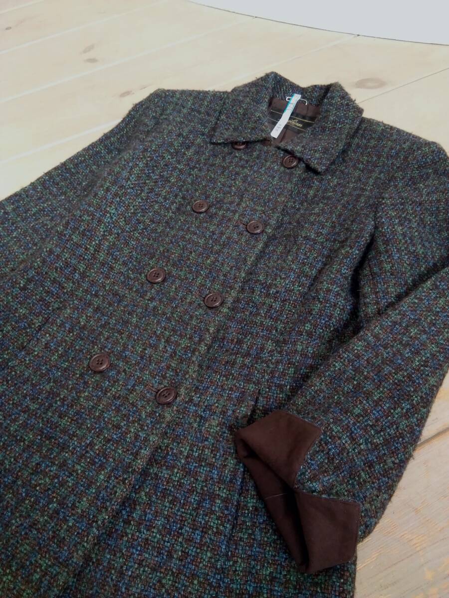 レリアン 7号 レトロデザイン ツイード ダブルジャケット イタリー製生地_画像5
