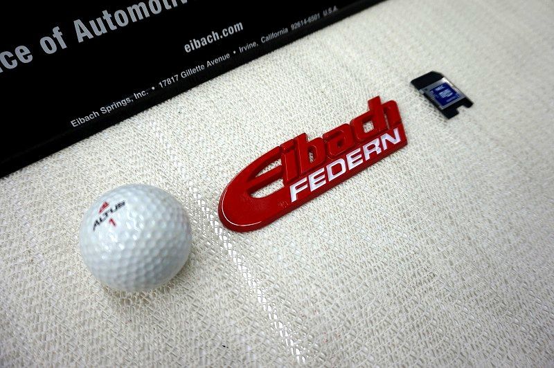 ♪♪ 送料無料 アイバッハ 絶版エンブレム/レッド 『FEDERN』ドイツ語標記ロゴ ♪♪_画像2