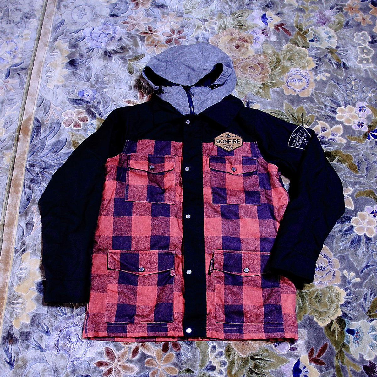 BONFIRE ボンファイア スノーボード ジャケット Lサイズ USED_画像1